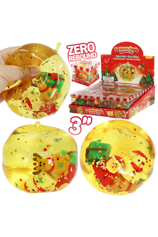 Christmas Apple Coconut Oil Jelly Zero Rebound Squishy: AS SHOWN / ONE SIZE