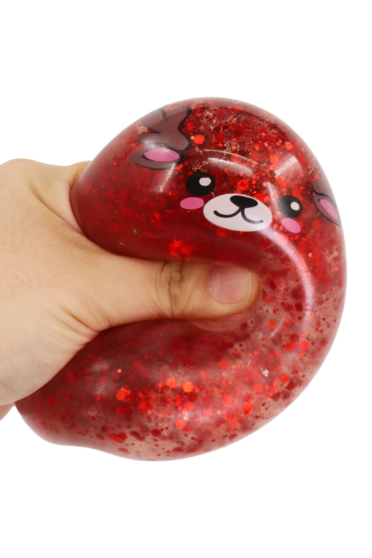 Christmas Metallic Glitter Dumpling Jelly Slime TPR Squishy: ASSORTED / ONE SIZE